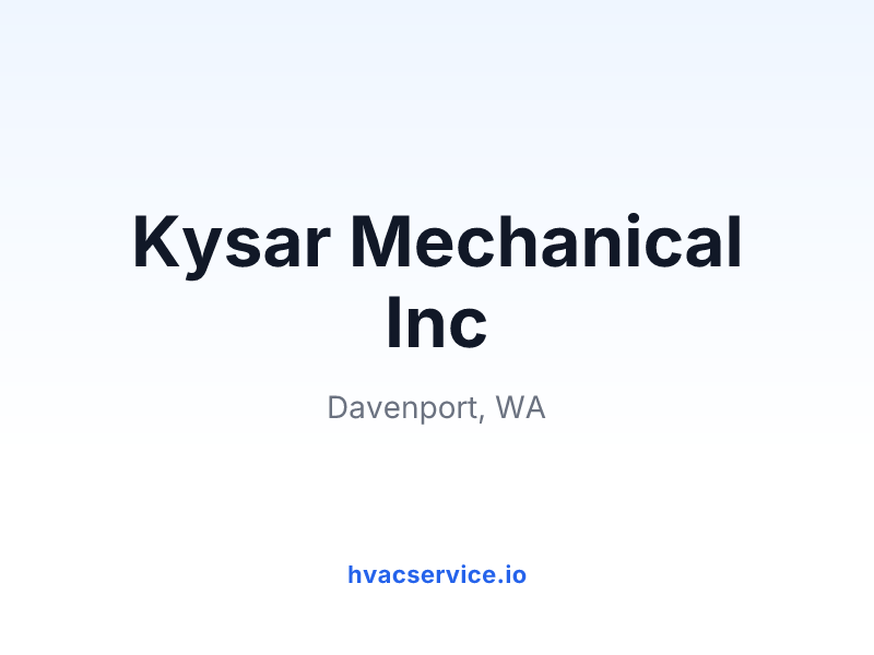 Kysar Mechanical Inc