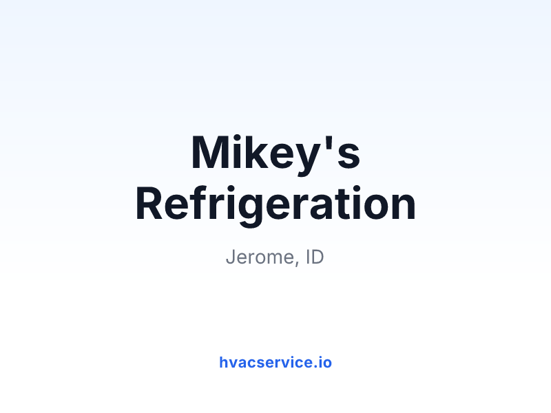 Mikey's Refrigeration