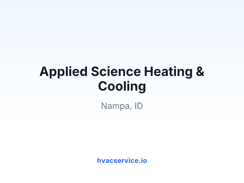 Applied Science Heating & Cooling