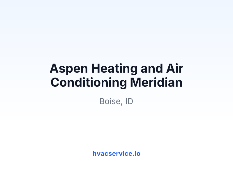 Aspen Heating and Air Conditioning Meridian