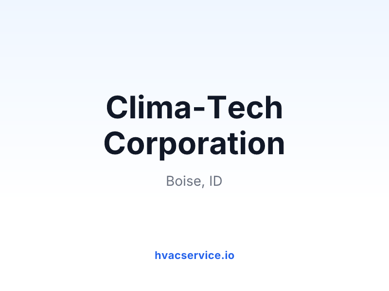 Clima-Tech Corporation