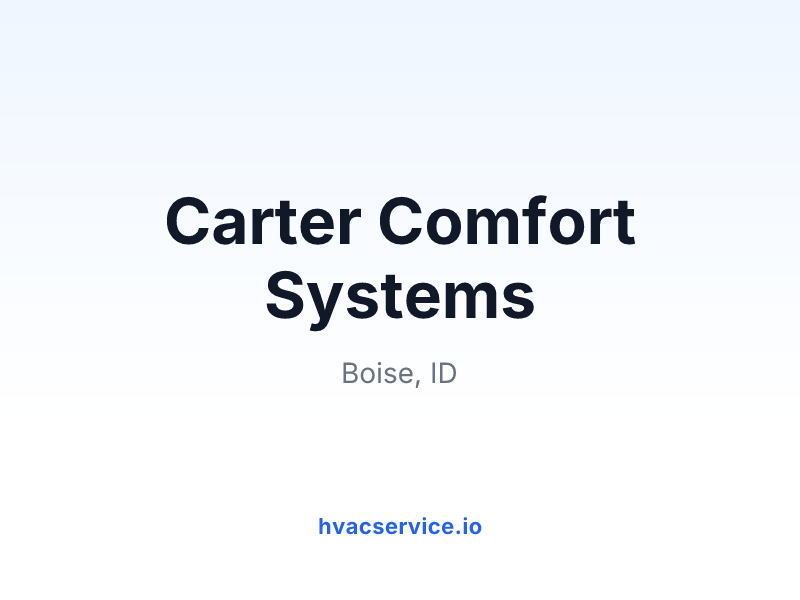 Carter Comfort Systems