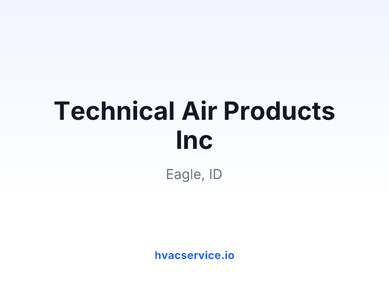 Technical Air Products Inc
