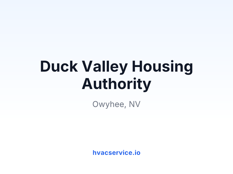 Duck Valley Housing Authority