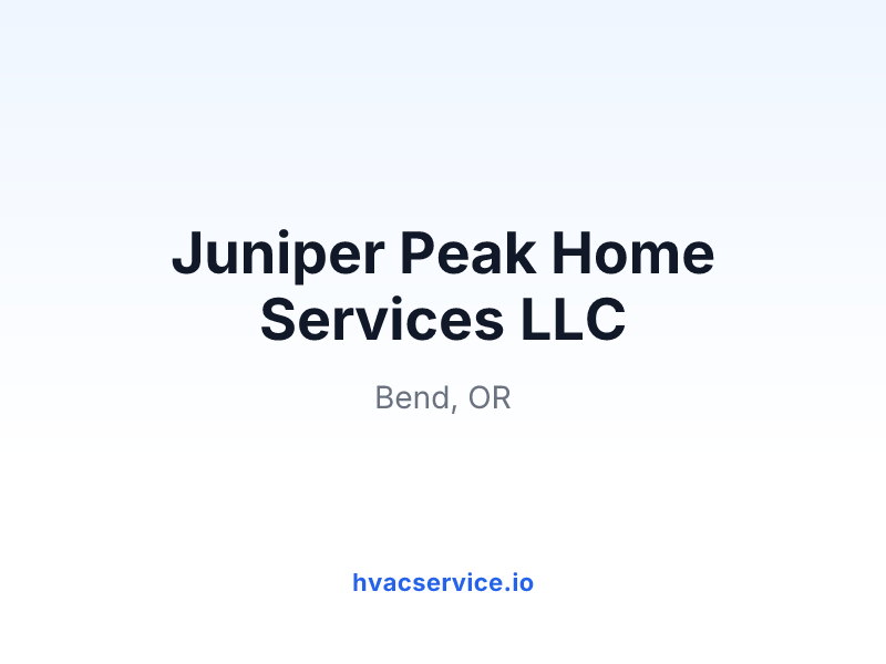 Juniper Peak Home Services LLC