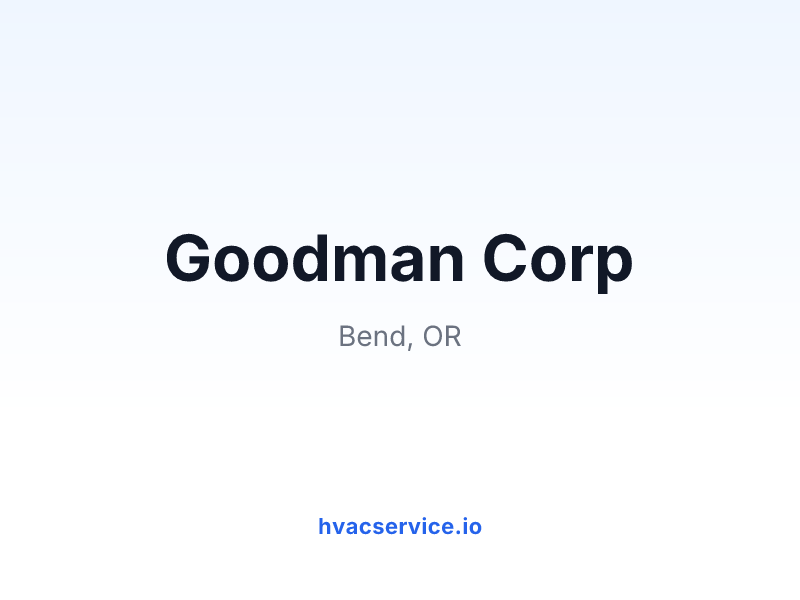 Goodman Corp