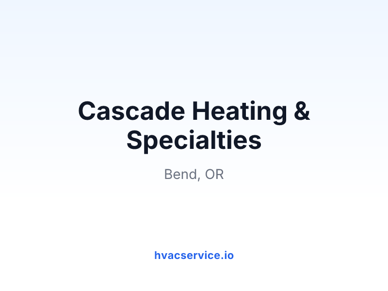 Cascade Heating & Specialties