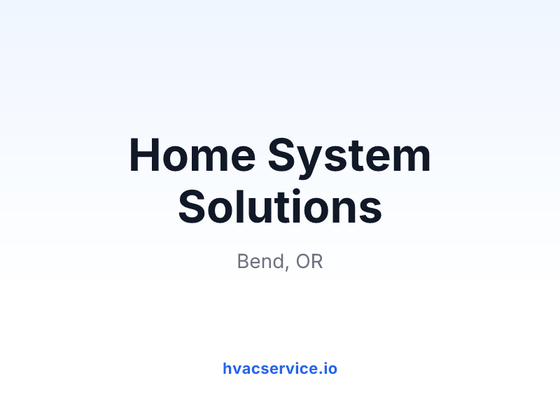 Home System Solutions