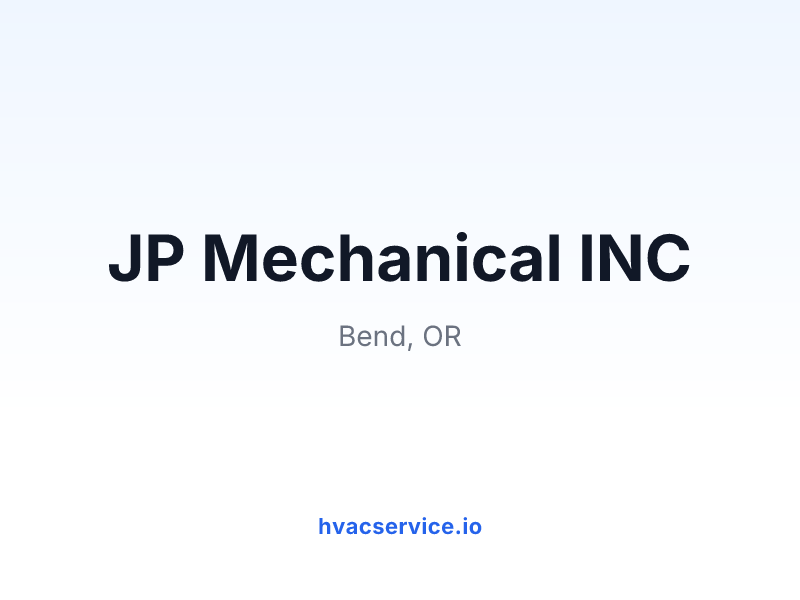 JP Mechanical INC