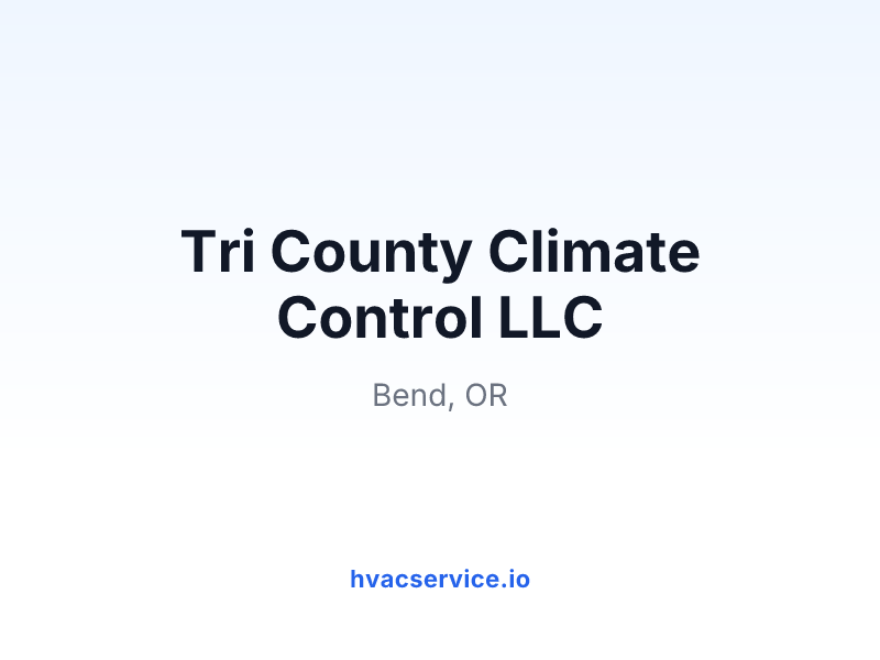 Tri County Climate Control LLC