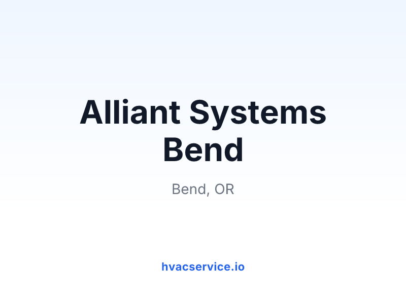 Alliant Systems Bend
