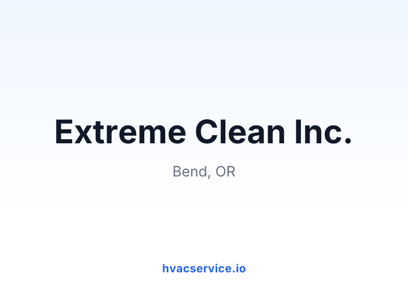 Extreme Clean Inc.