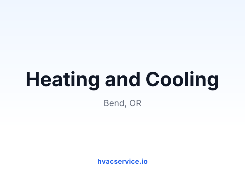 Heating and Cooling