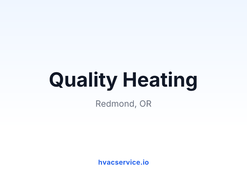 Quality Heating