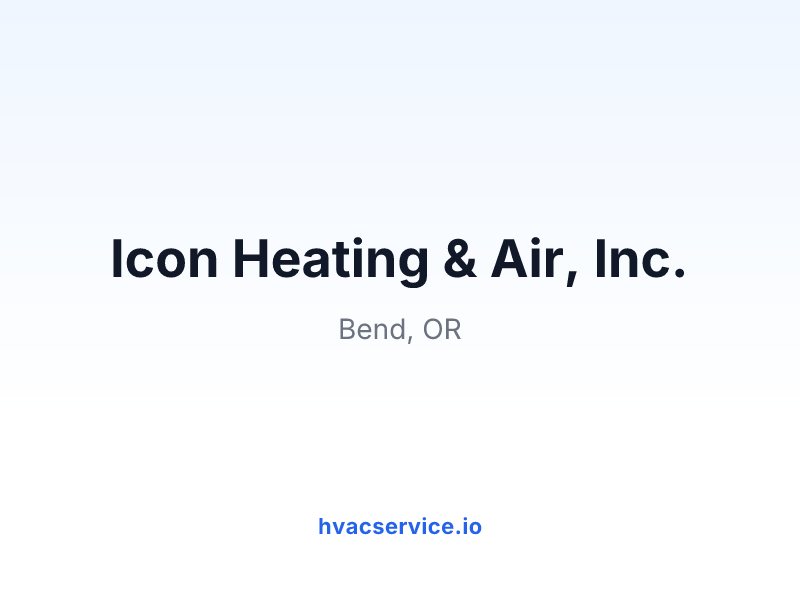 Icon Heating & Air, Inc.