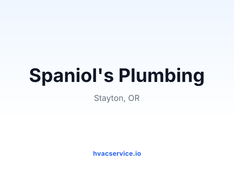 Spaniol's Plumbing