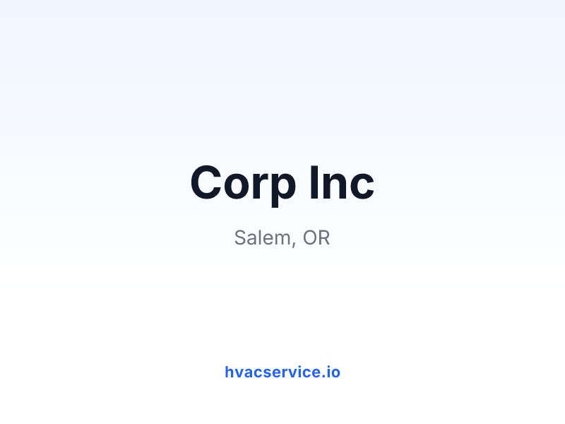 Corp Inc
