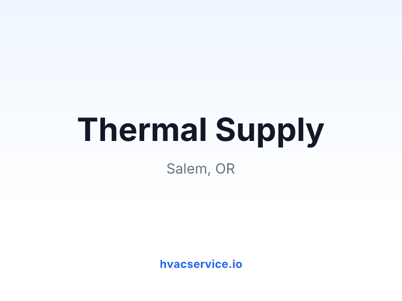 Thermal Supply