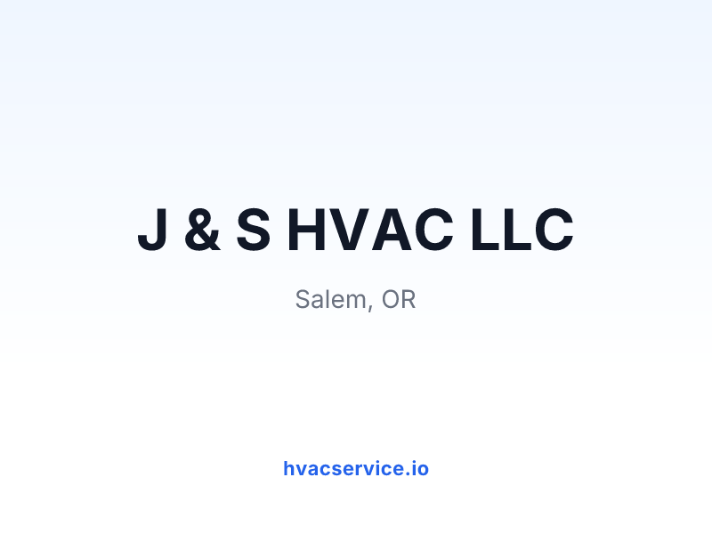 J & S HVAC LLC