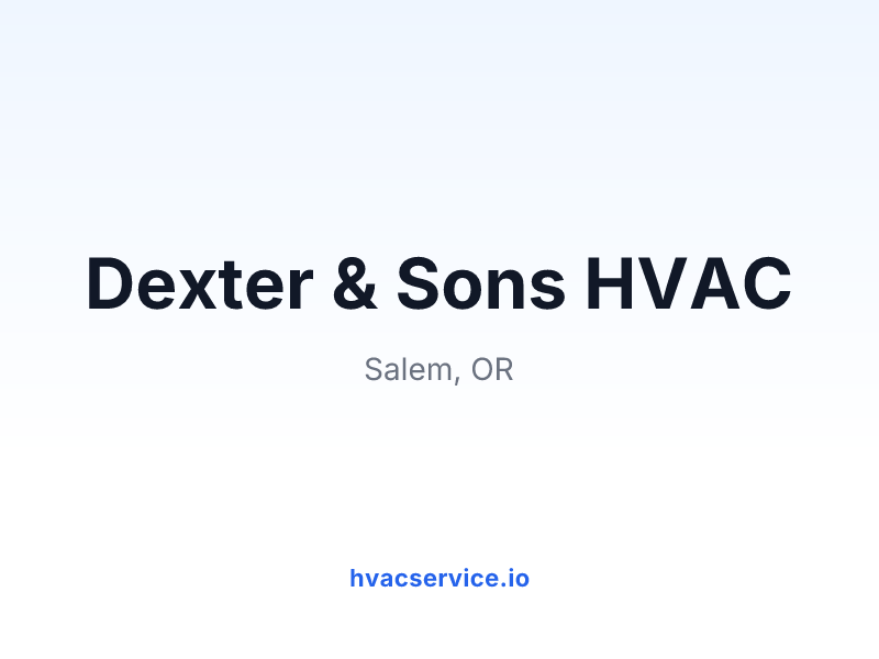 Dexter & Sons HVAC