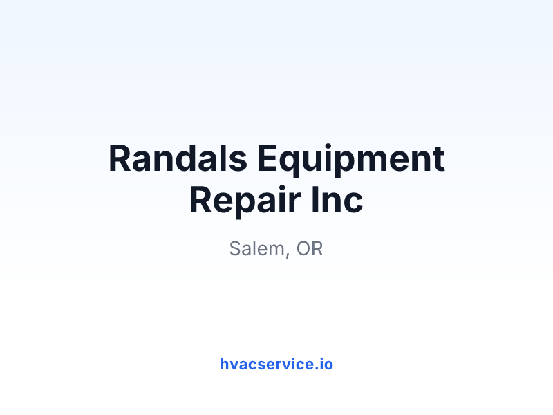Randals Equipment Repair Inc
