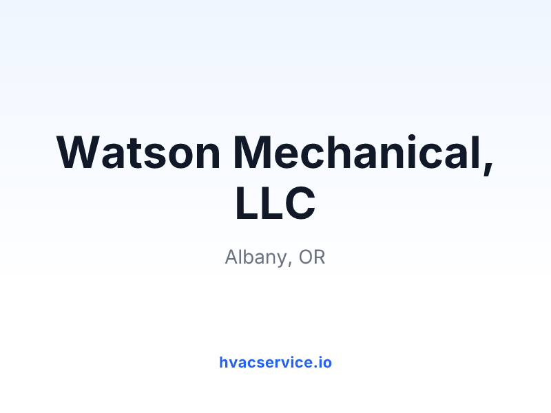 Watson Mechanical, LLC