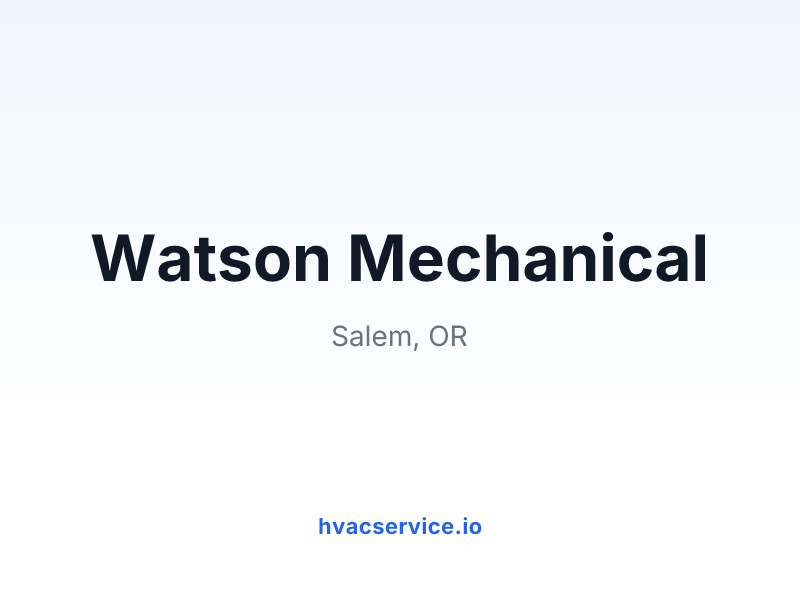 Watson Mechanical