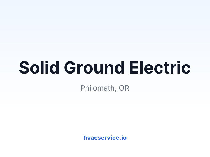 Solid Ground Electric