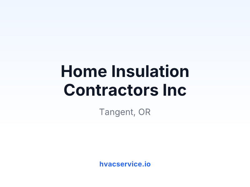 Home Insulation Contractors Inc