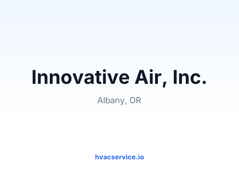 Innovative Air, Inc.