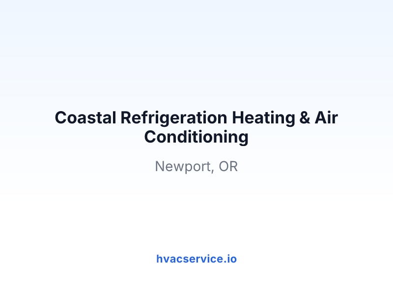 Coastal Refrigeration Heating & Air Conditioning