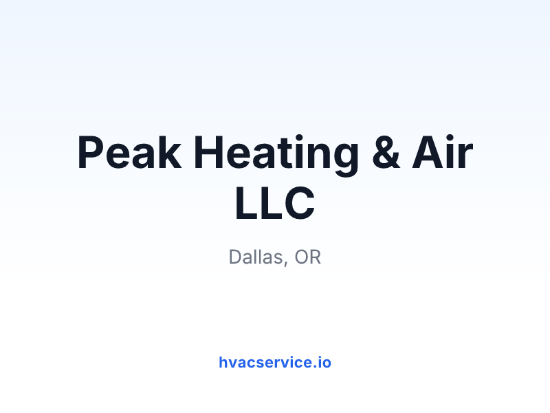 Peak Heating & Air LLC