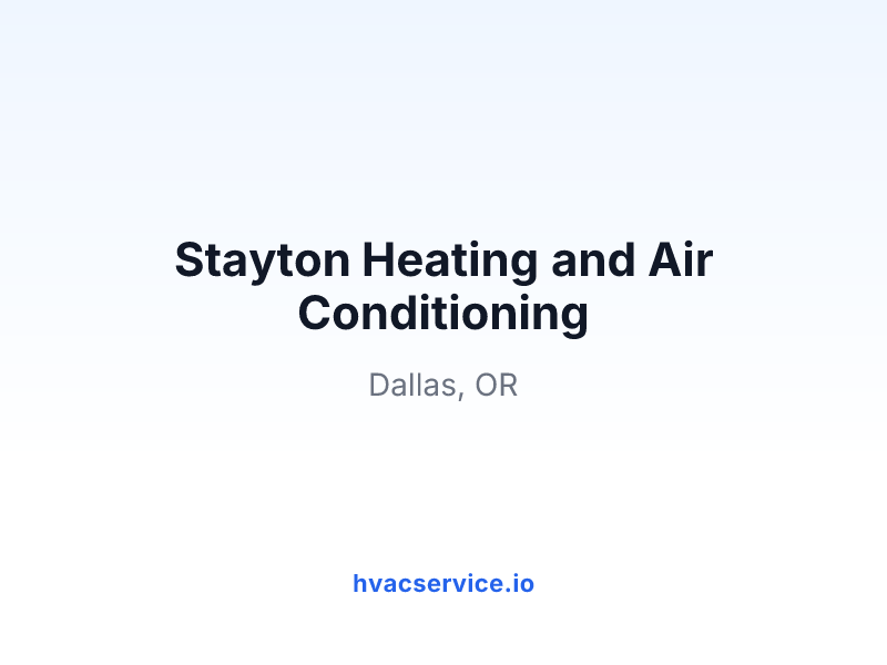 Stayton Heating and Air Conditioning