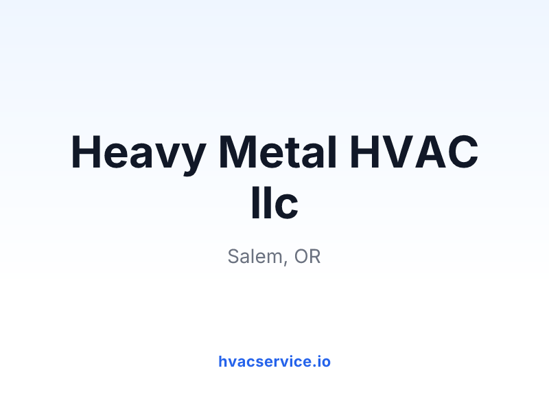 Heavy Metal HVAC llc