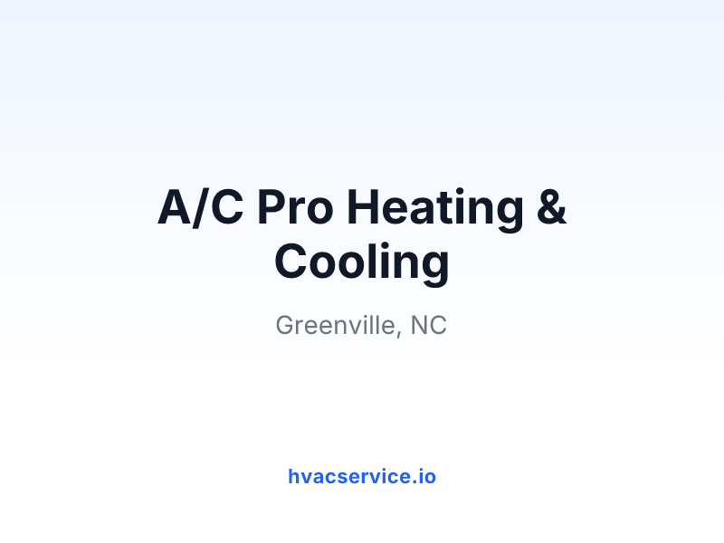 A/C Pro Heating & Cooling