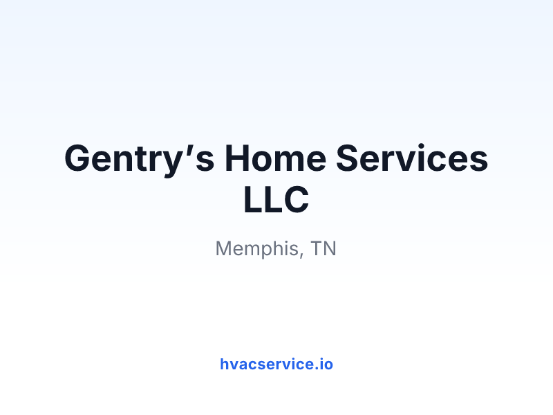 Gentry’s Home Services LLC