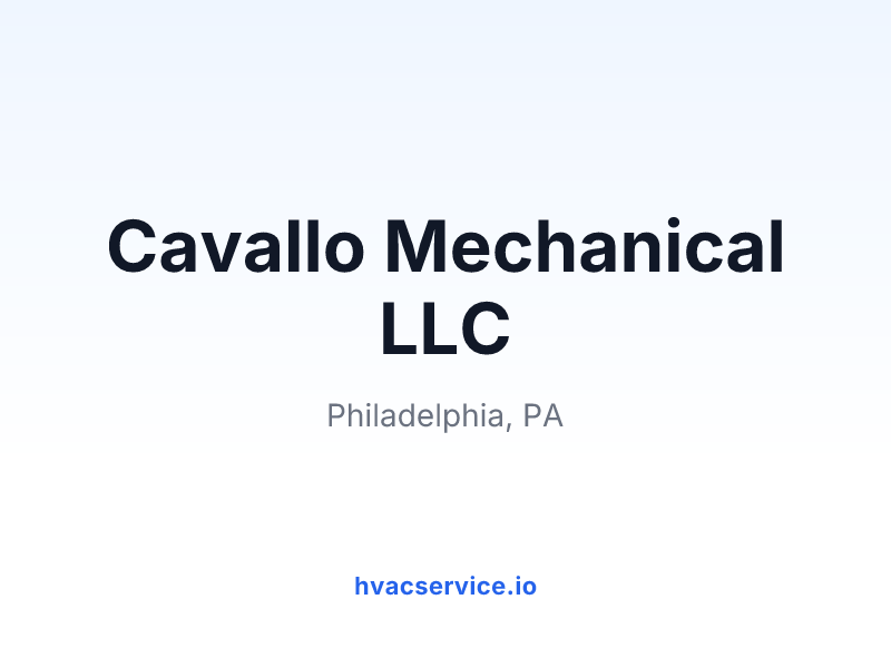 Cavallo Mechanical LLC