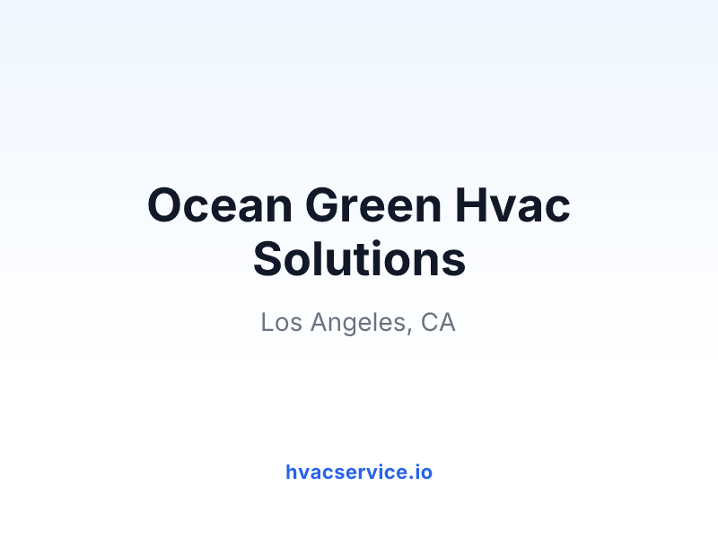 Ocean Green Hvac Solutions