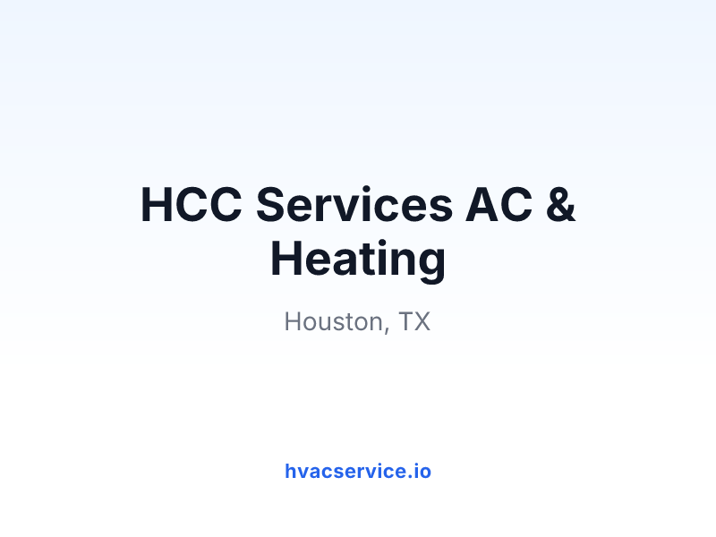 HCC Services AC & Heating