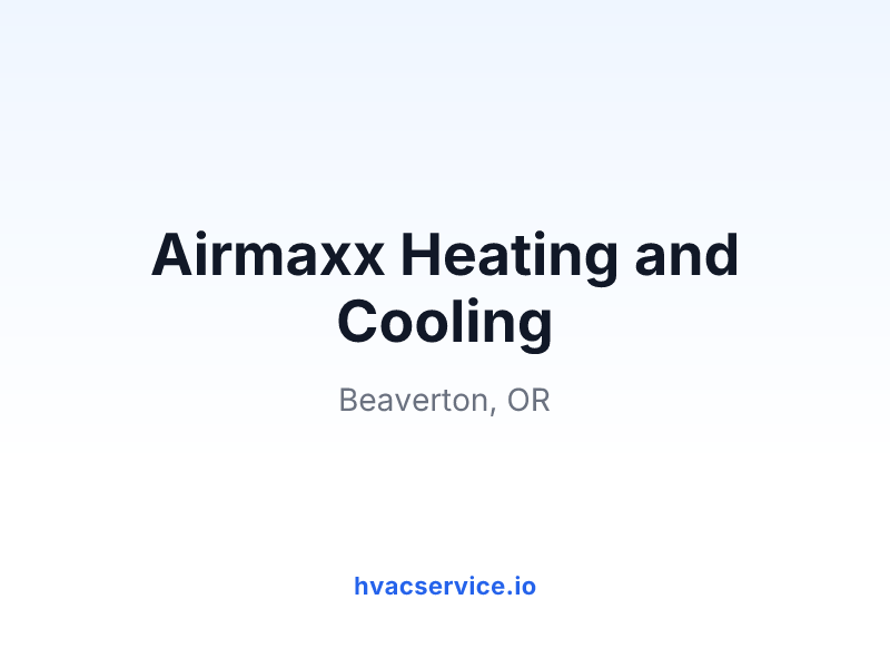 Airmaxx Heating and Cooling