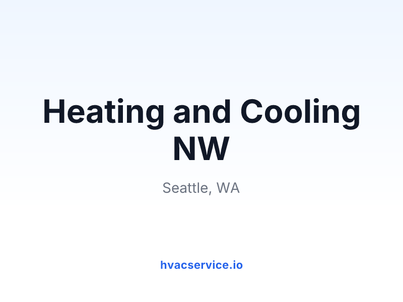 Heating and Cooling NW