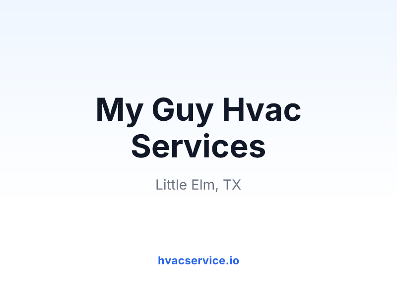 My Guy Hvac Services