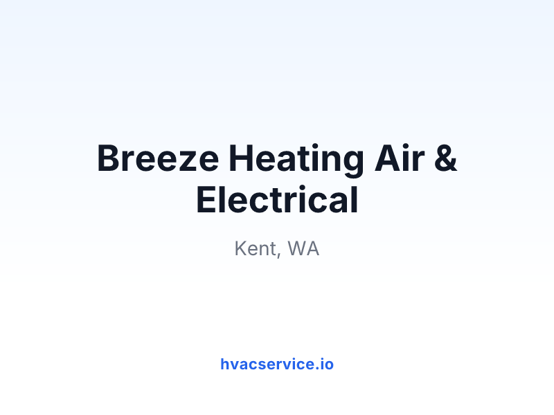 Breeze Heating Air & Electrical