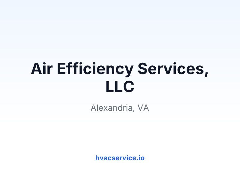 Air Efficiency Services, LLC