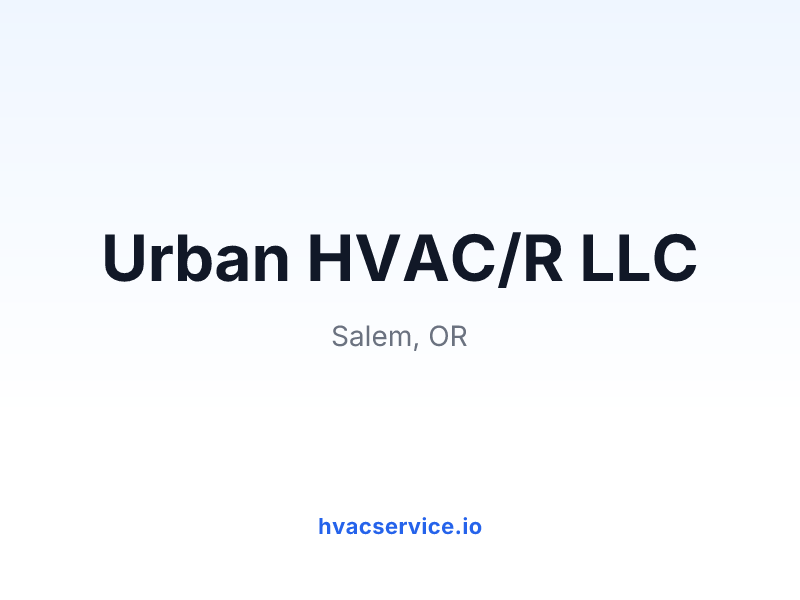 Urban HVAC/R LLC