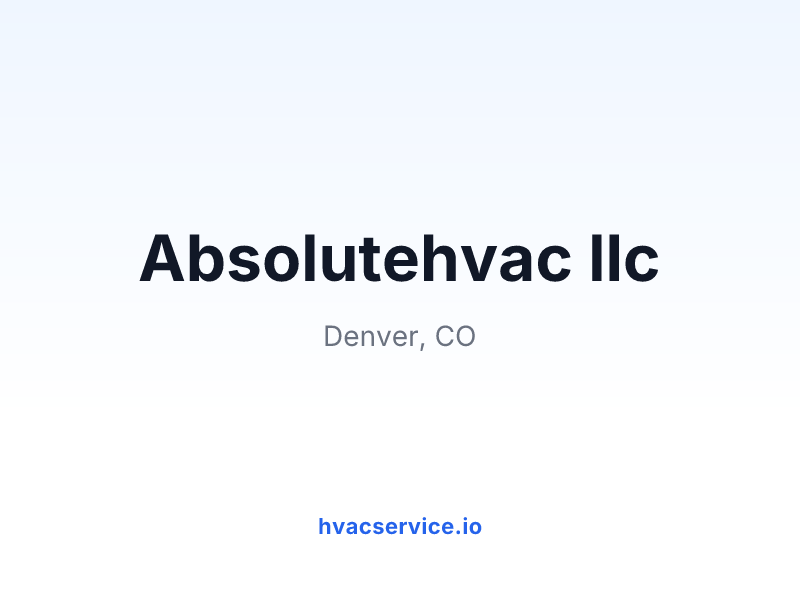 Absolutehvac llc