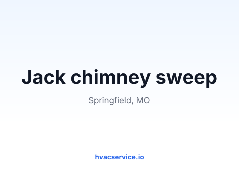 Jack chimney sweep