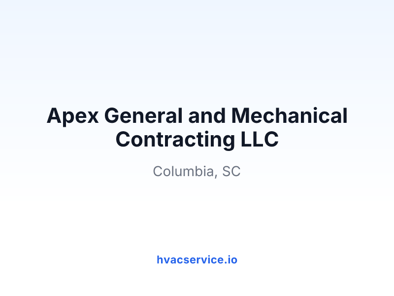 Apex General and Mechanical Contracting LLC