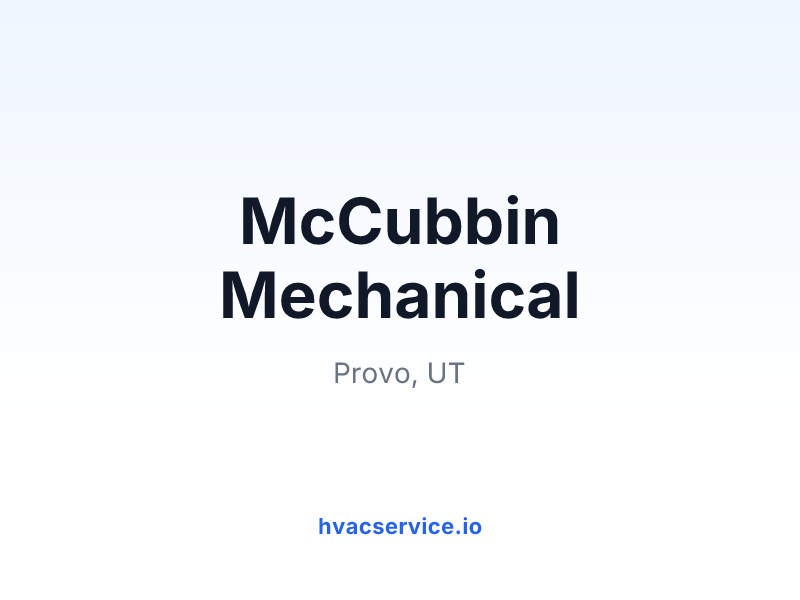 McCubbin Mechanical