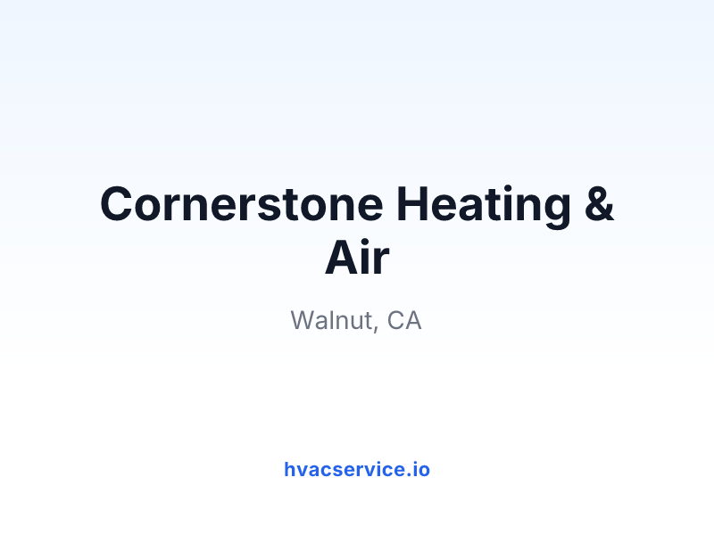 Cornerstone Heating & Air